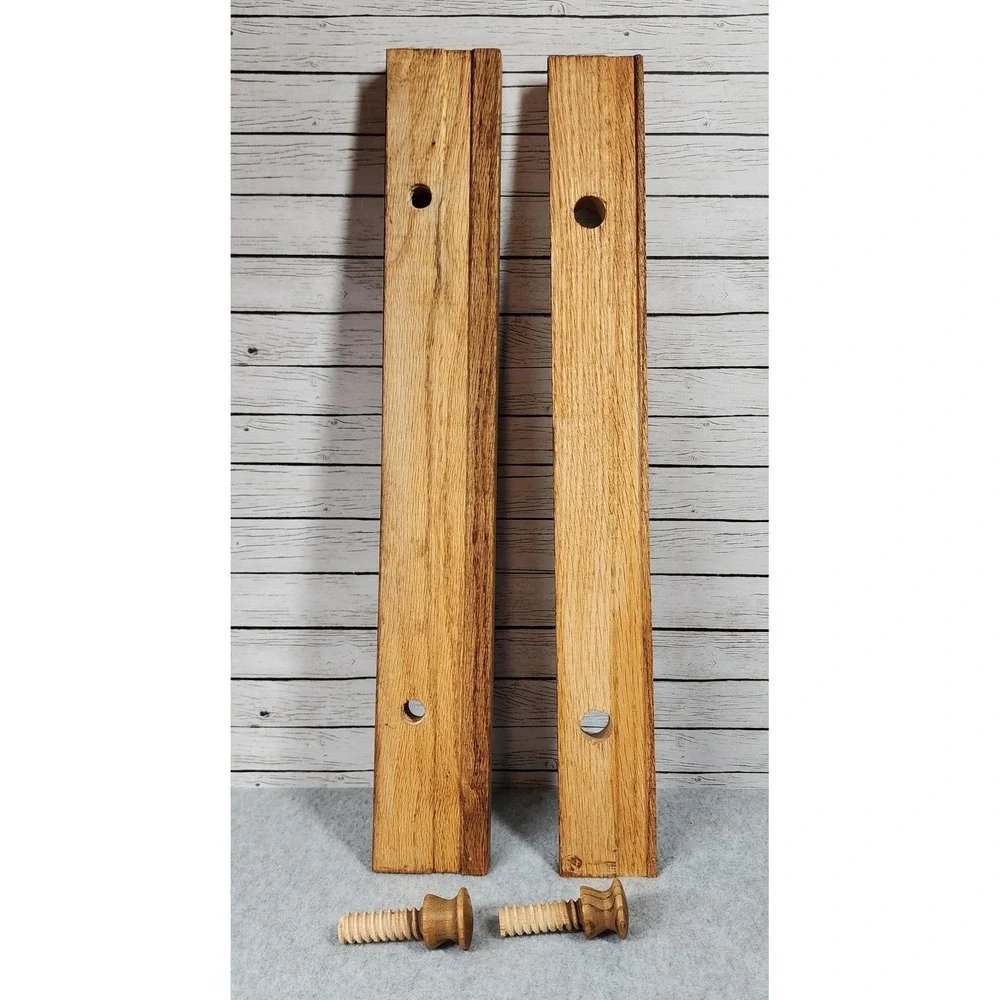 Vintage Solid Oak Quilt Hanger 18